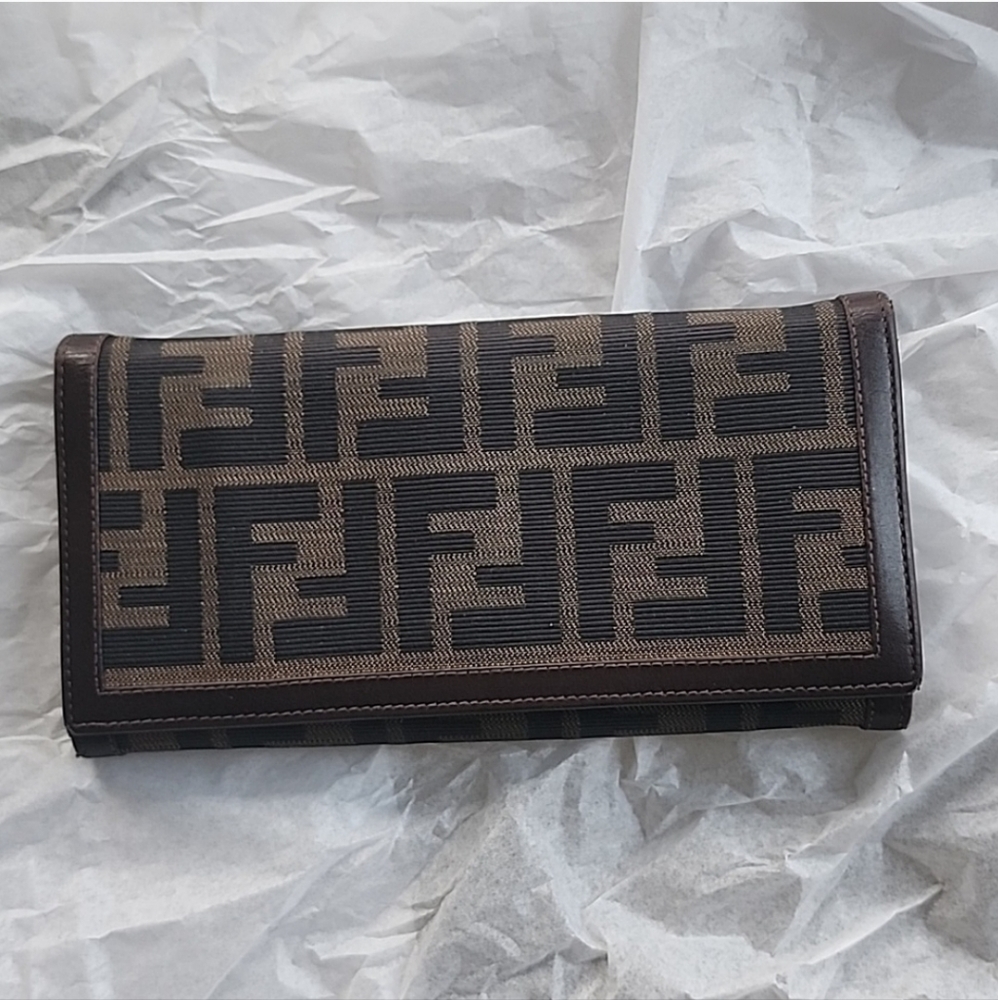 Fendi Zucca crossbody wallet